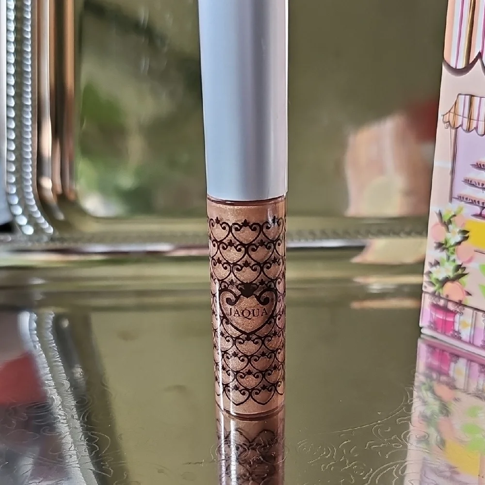 NIB Jaqua Beauty Peach Parfait Lip Whip Lip Gloss Peach Scented With Shimmer